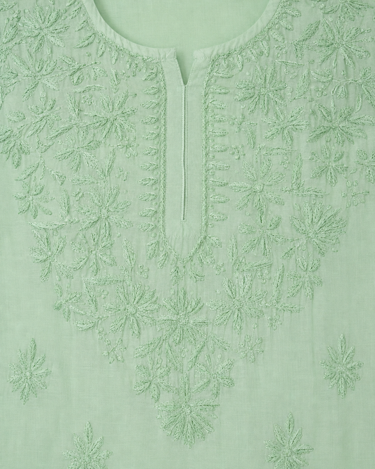Green Chikankari Cord Set – Nawabi Summer