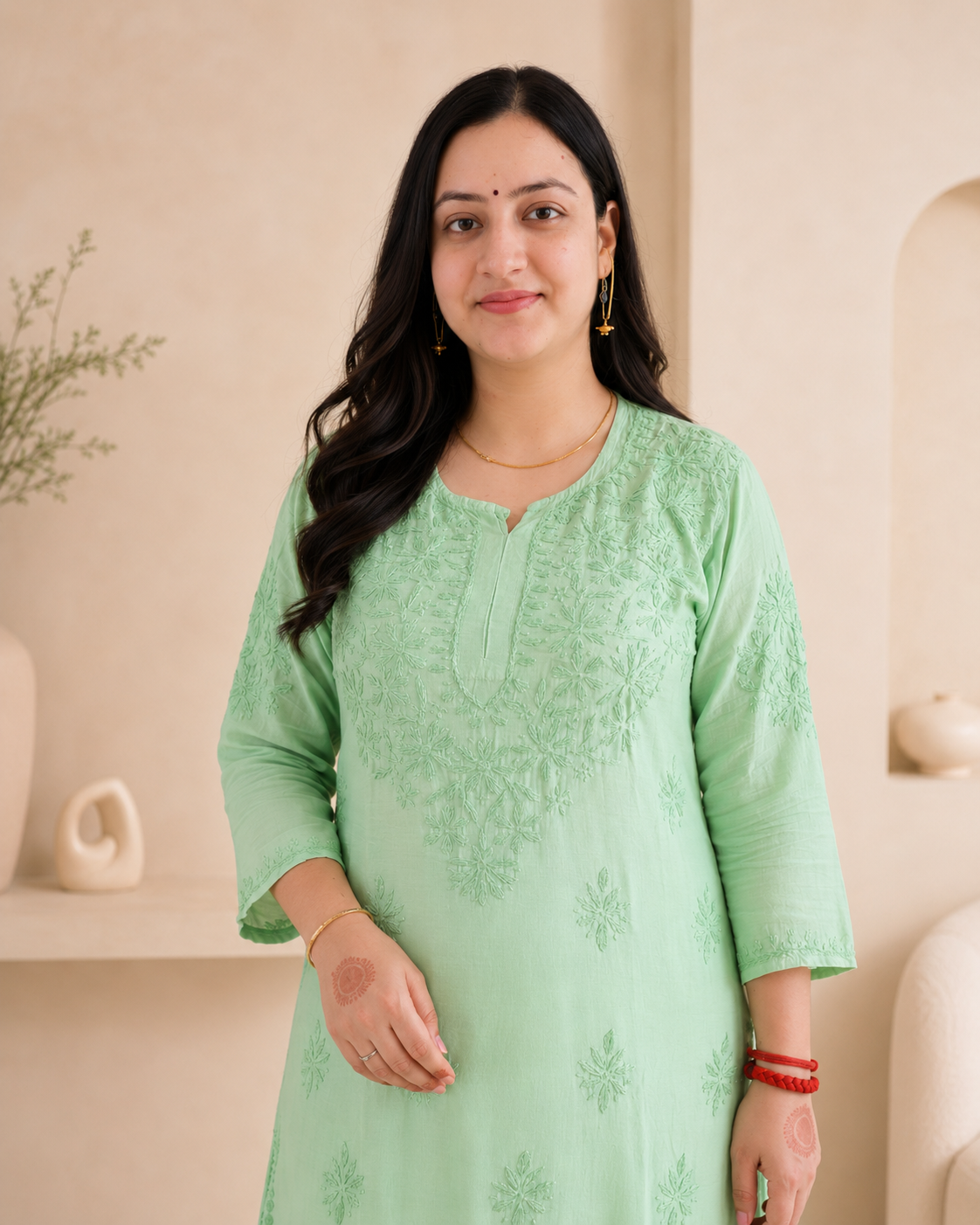Green Chikankari Cord Set – Nawabi Summer