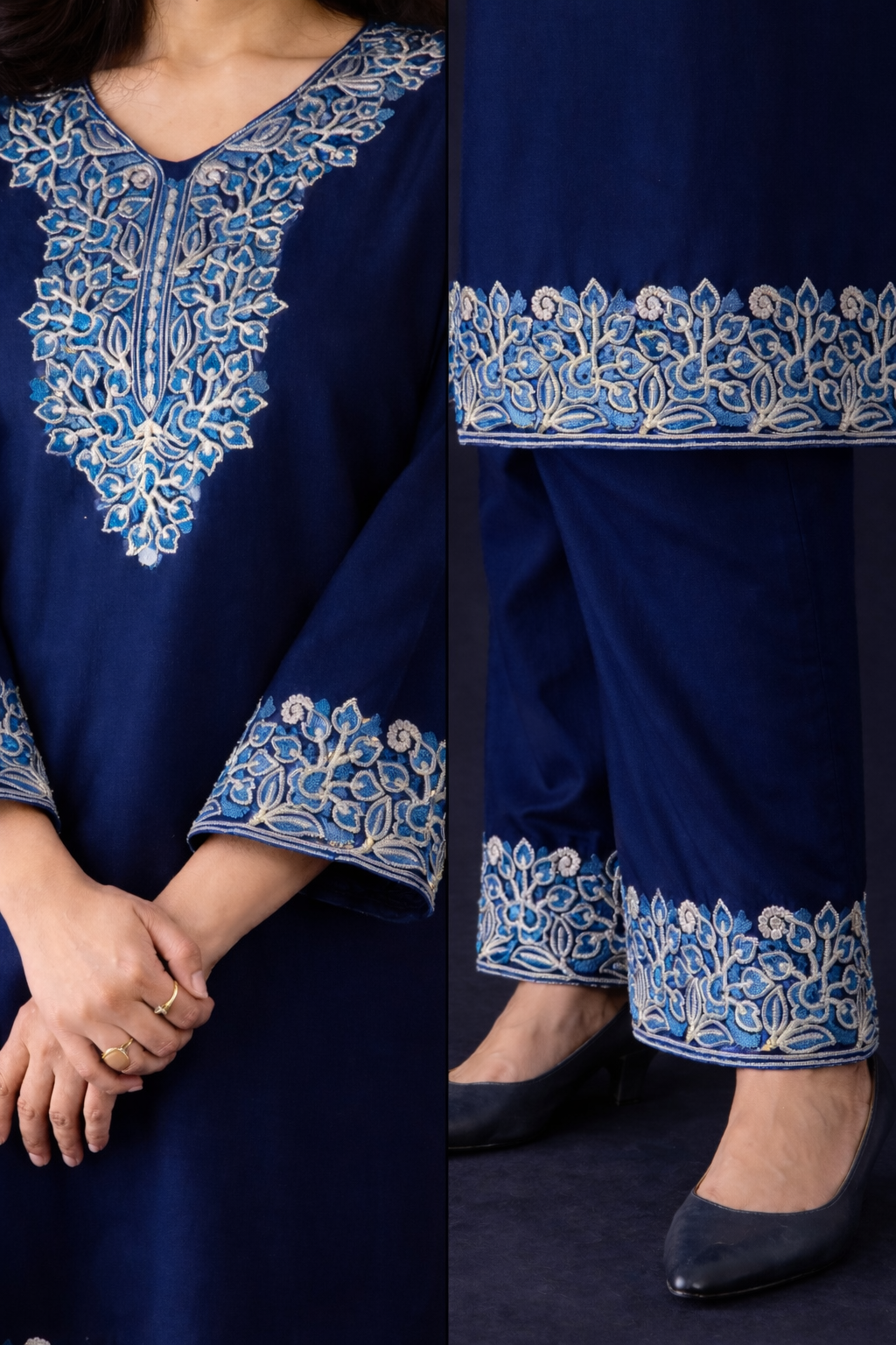Midnight Bloom Co-ord Ensemble
