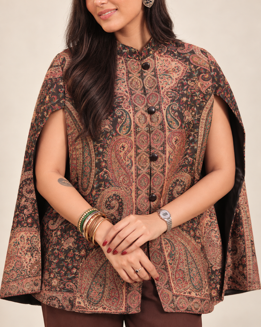 Black Kani Cape Jacket