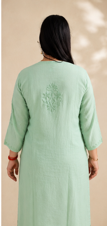 Green Chikankari Cord Set – Nawabi Summer