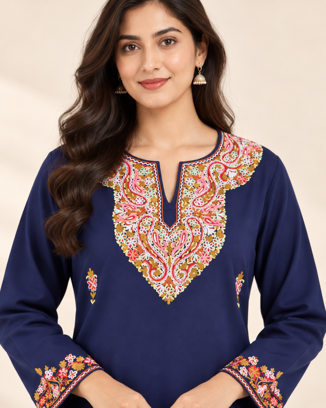 Royal Blue Aari Work Cord Set – Shalimar Summer