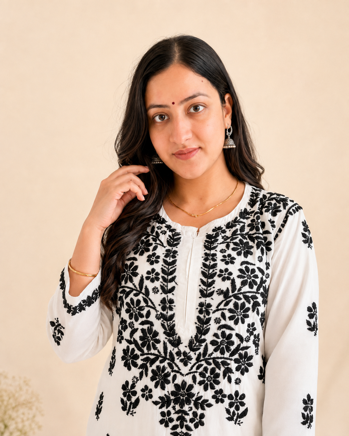 Black White Chikankari Cord Set – Nawabi Summer